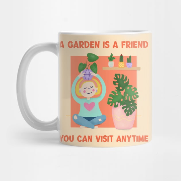 A Garden is a Friend You Can Visit Anytime - Gardening Quote by stokedstore